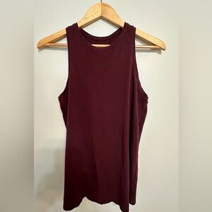 Lululemon Burgundy open back tie top